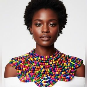 ✨NEW Colorful Rainbow 🌈 Beaded Bohemian eclectic Necklace